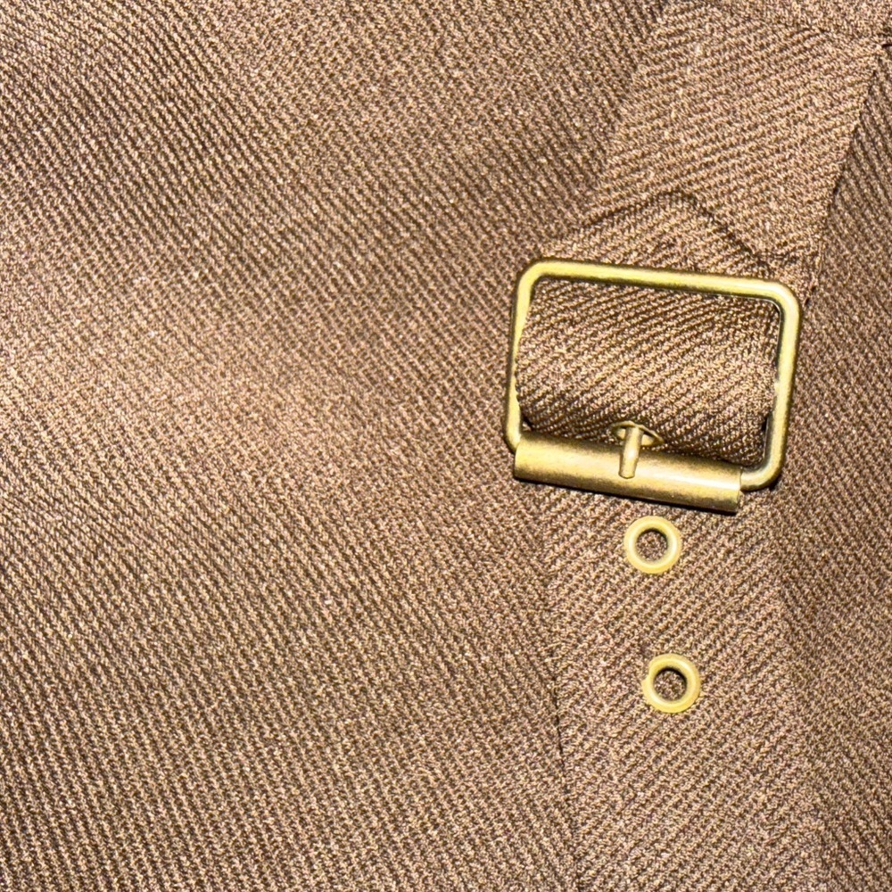 Karen Kane Lifestyle Chocolate Brown Zip Jacket Workwear Minimalist Size 8 - Picture 8 of 11